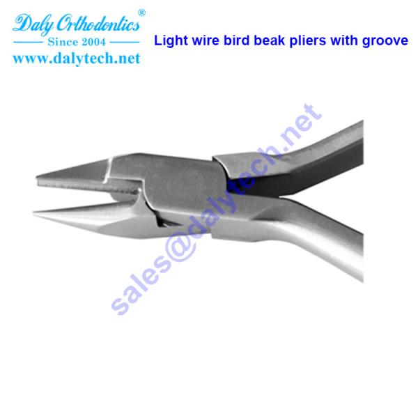 Bird beak pliers with groove of ortho pliers from dental equipment manufacturers