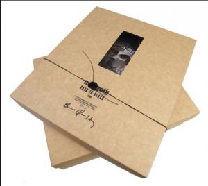 Brown Paper Logo Printing Box Packaging For Textile T-shirt: