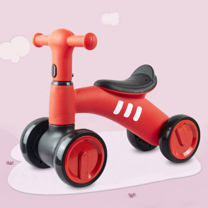 Plastic 4WD Anti-Rollover Children's Balance Bike The Perfect Ride for 1-4 Year-Olds