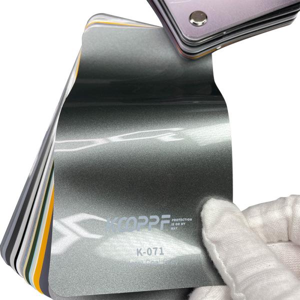 Metal Coal Grey TPU Car 7.5mil Color Paint Protection Film PPF K-071