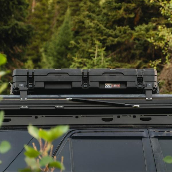 V7 Interlocking Car Roof Top Cargo Box Rugged 122L Capacity