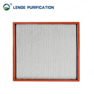 China Over 200 ℃ Cleanroom HEPA Filter H14 Stainless Steel Separator With Silicone Seal on sale