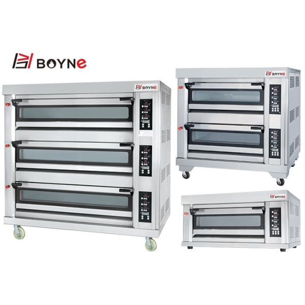 SS Commercial Bakery Kitchen Equipment Three Layer Gas Oven