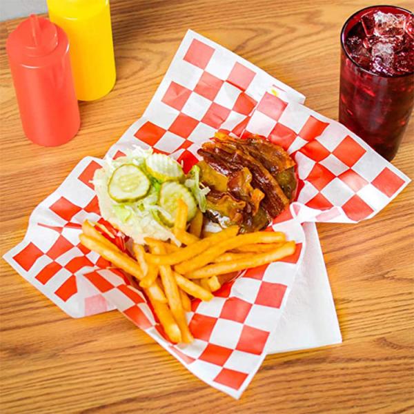 Cheap Cupcake Checkerboard Printed Greaseproof Paper for sale