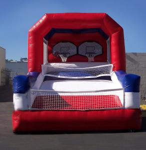 Quality Custom Inflatable Sports Games Doubleshot Basketball Shooting Stars For Adult wholesale