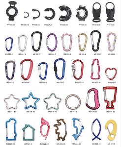 Quality Multicolor Climbing Keyring Aluminum Carabiner Clips Decorative Sticker Style wholesale