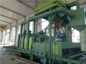 China Rust Removal 2m/min Steel Plate Shot Blasting Machine With Spraying Line on sale