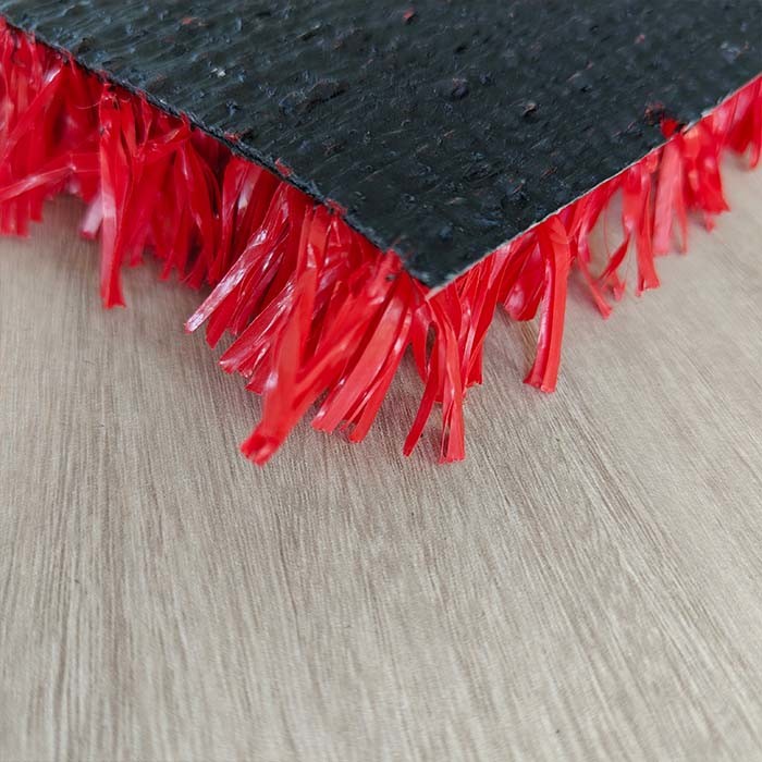 25mm Red Artificial Fake Tennis Grass Low Maintenance Multi Functional Astro Turf For Tennis Sports And Other Activities