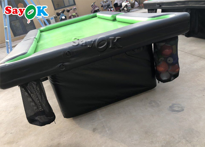 0.9mm PVC Air Sealed Billiard Inflatable Snooker Table With Stand