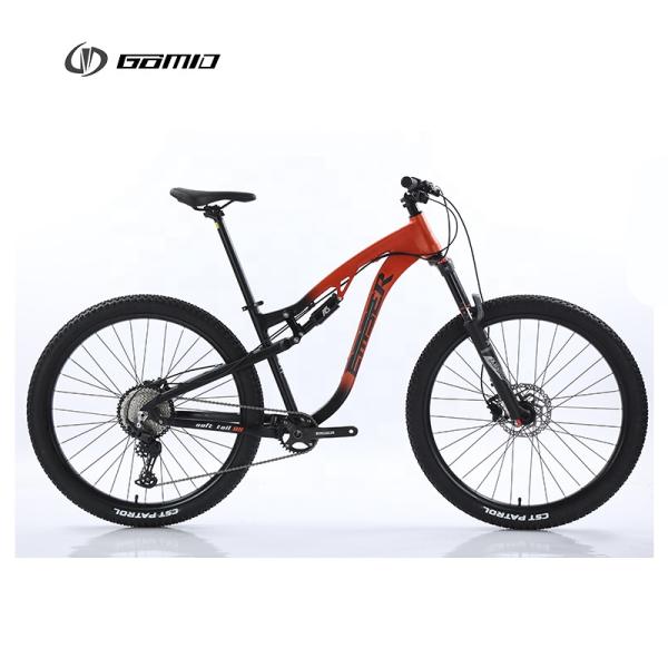 SHIMANO gear cycle GOMID full suspension Mountain bike trail bisiklet with 29*2.4" tire width and custom alloy soft tail