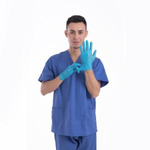 Medical Examination Disposable Protective Gloves Nitrile Black White Blue