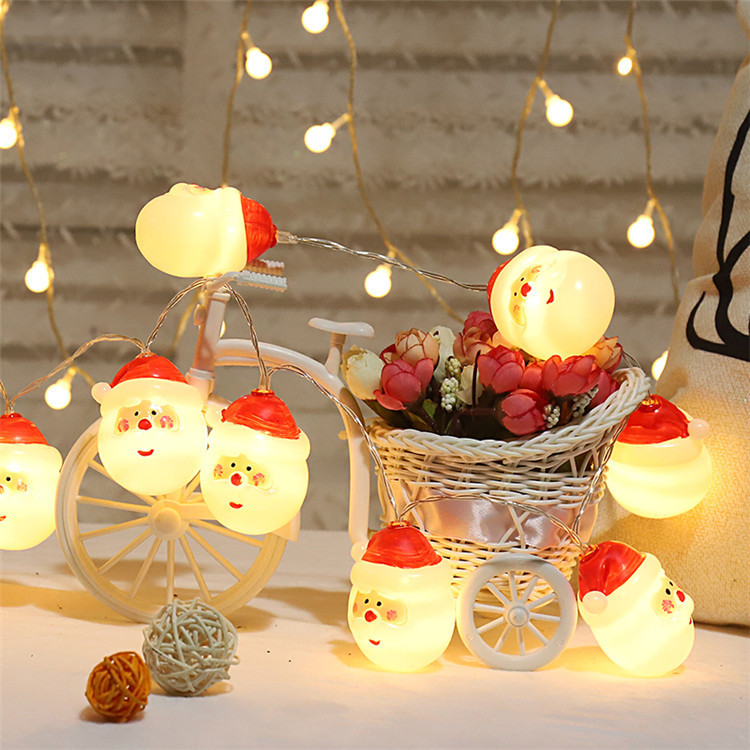 10/20 LED Santa Lights Chirstmas String Lights Battery Operated Waterproof Indoor Outdoor Tree/Home/Room/Party/Christmas Decor