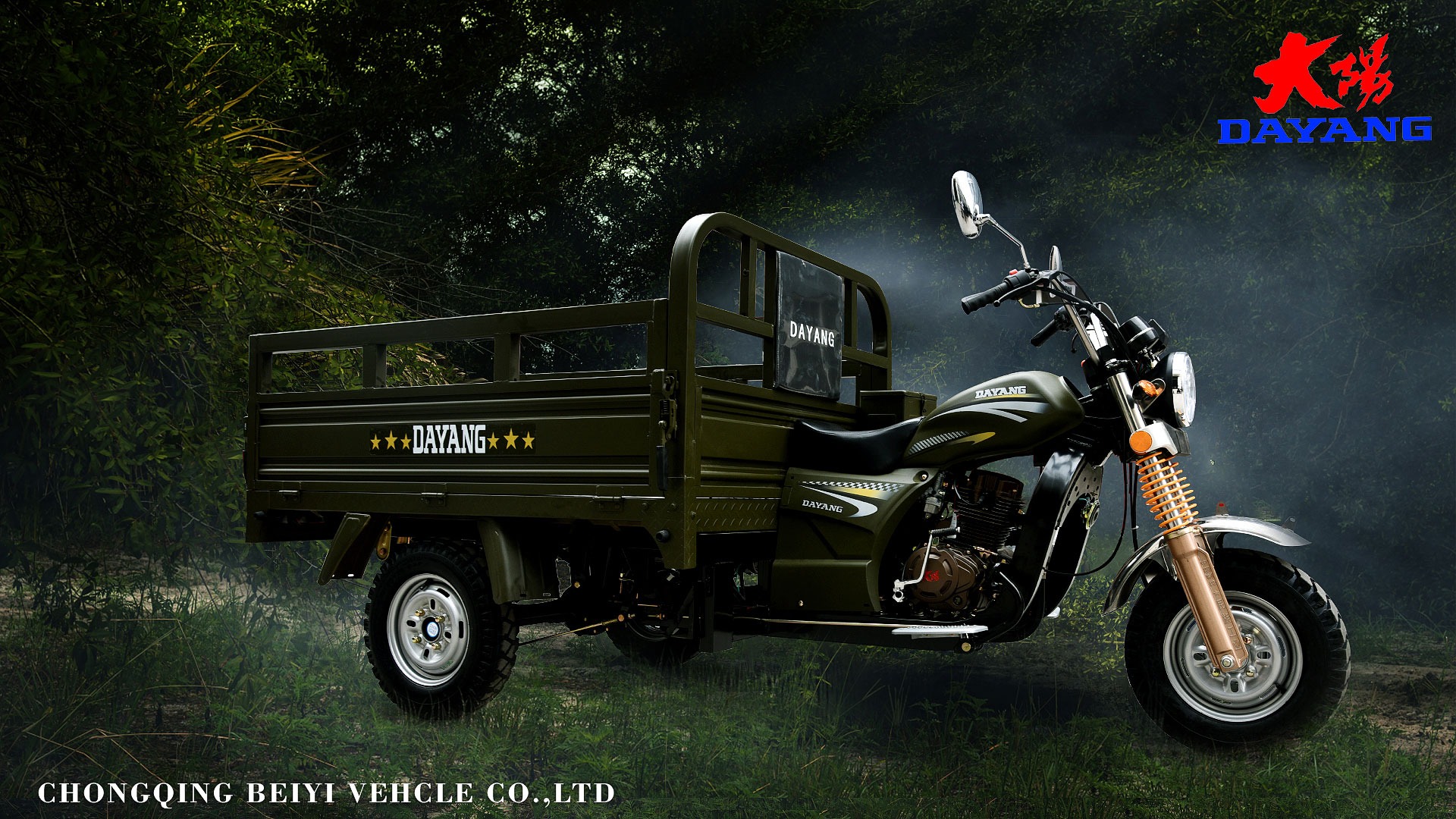 DAYANG Green Color Body Power Wheels Open Driving Standard Size Load Model Origin Type