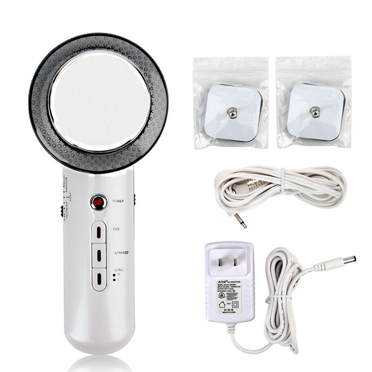 12W AC100V Face Wrinkle Remover EMS Ultrasonic Facial Slimming Device
