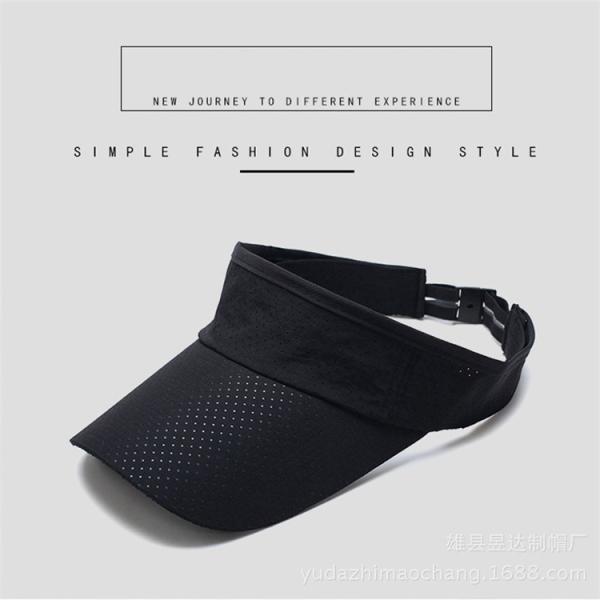 AZO Free Structured 3 Panel 100% Cotton Sun Visor Cap