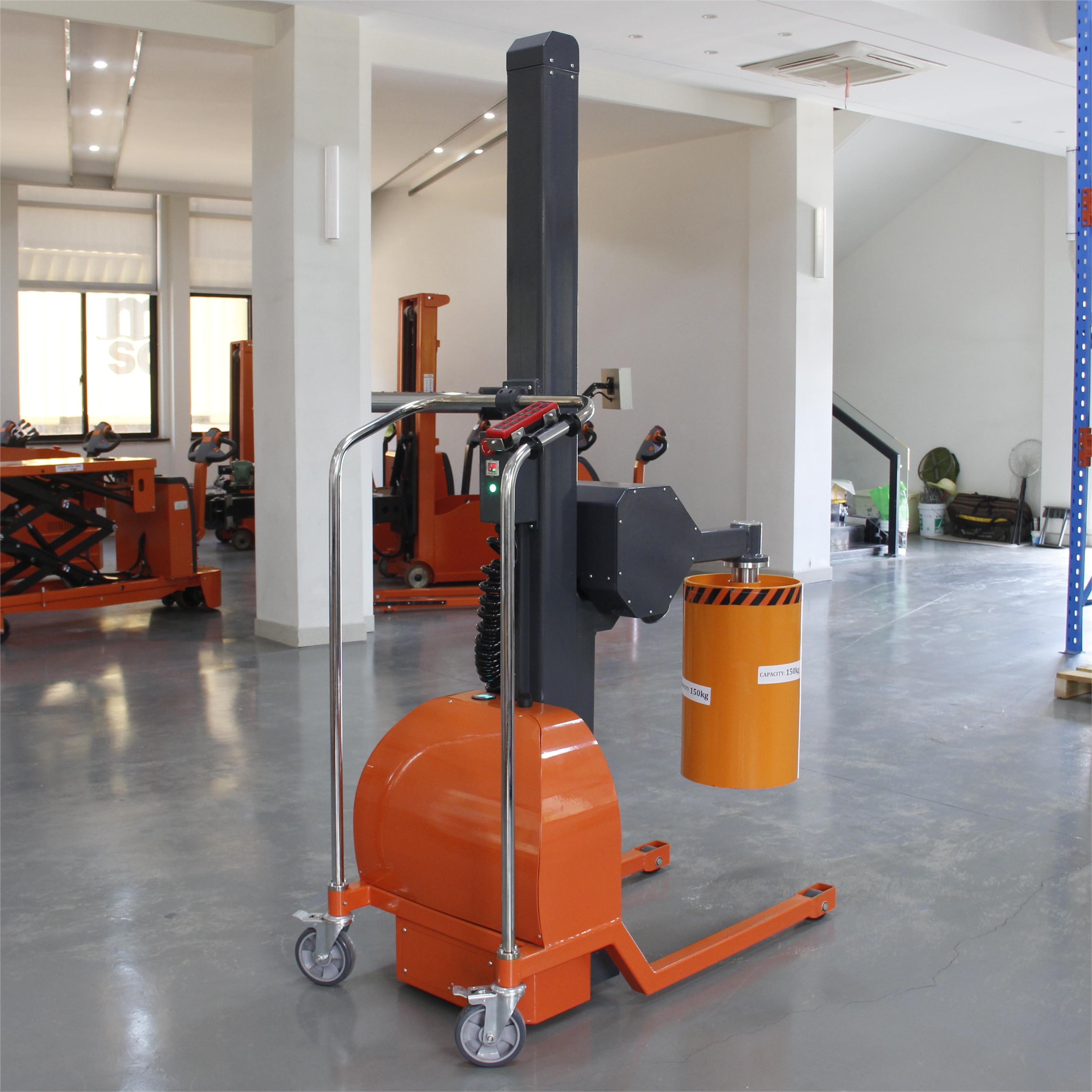 1102lb 5.24ft One-mast Semi Electric Pneumatic Roll turner Stacker with CE certificate for handling rolls