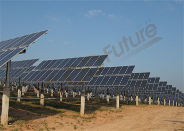 Automatic Single Axis Smart Solar Tracking System 18m/S Hot Galvanizing