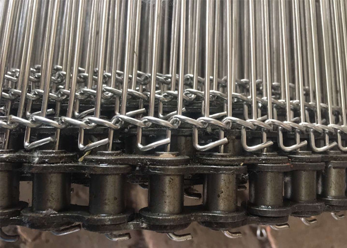 Long Life Metal Flat Flex Conveyor Belt For Electronic Component Conveying