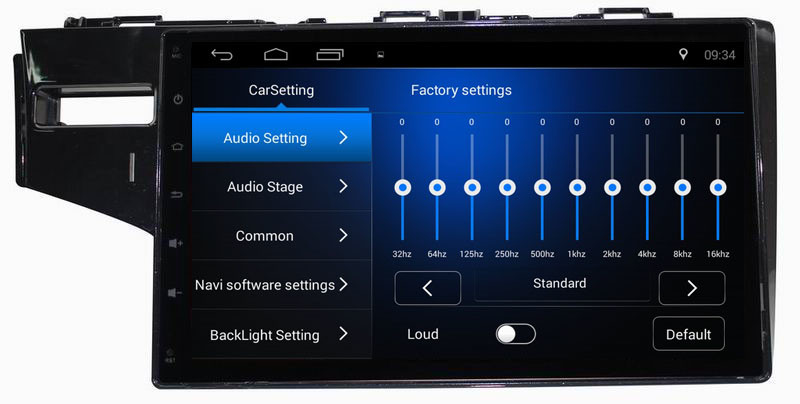 Ouchuangbo car gps navi stereo android 8.1 for Honda Fit 2014 with microphone bluetooth music 4*45 Watts amplifier.