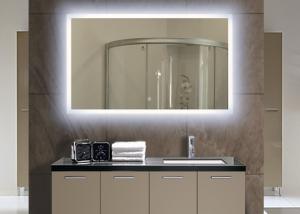 China Home Illuminated Bathroom Mirror , Customized Rectangle Mirror With Lights on sale