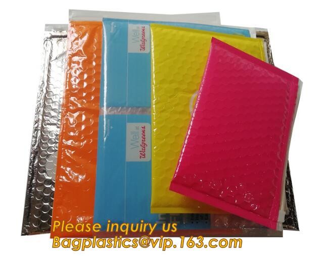 Holographic Zipper Slider Zip Lock Bubble Bag,Cosmetic Zipper Bag/Rose Gold Slider Bubble Bag with Logo,Slider Bubble Zi