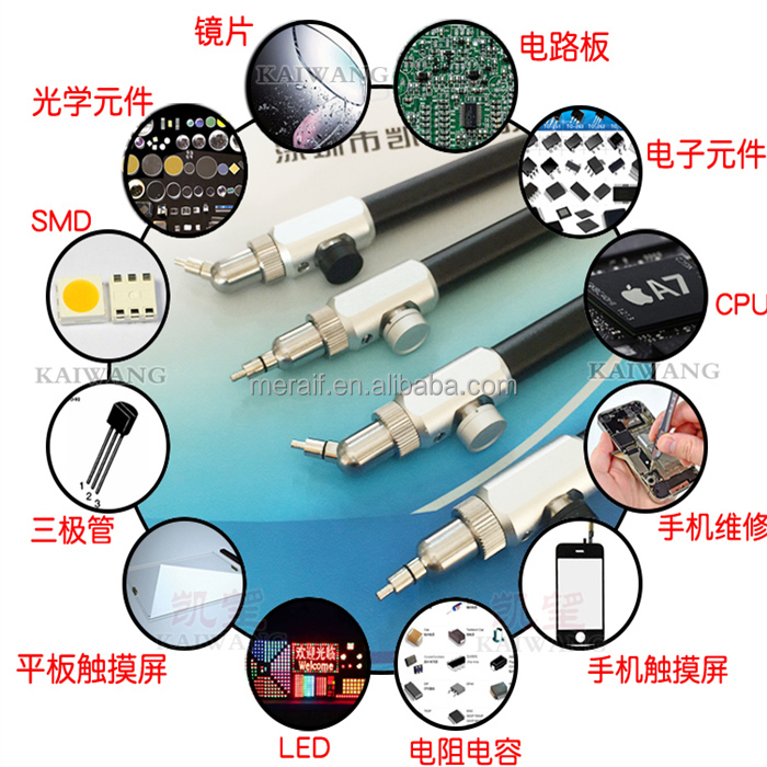 Virtual PORTA-WAND VPWE7300AR-MW Vacuum tweezer kit with rechargeable battery pack with PEEK wafer tip