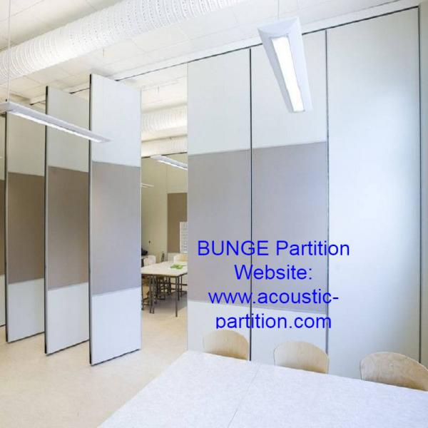 Cheap Folding Movable Conference Room Partition Walls Single Or Double Roller On Panel for sale