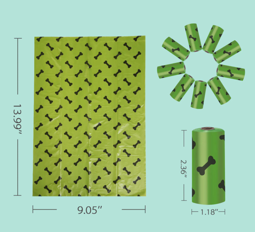 Eco Friendly Biodegradable Garbage Bags Compostable Degradable Poo Bags