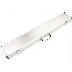Quality Aluminum Cue Case For TWO Centre Jointed Cues Silver wholesale