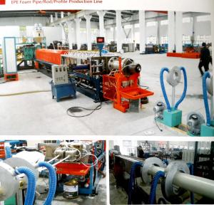 Quality SP-75 EPE foam pipe/rod profile production line wholesale