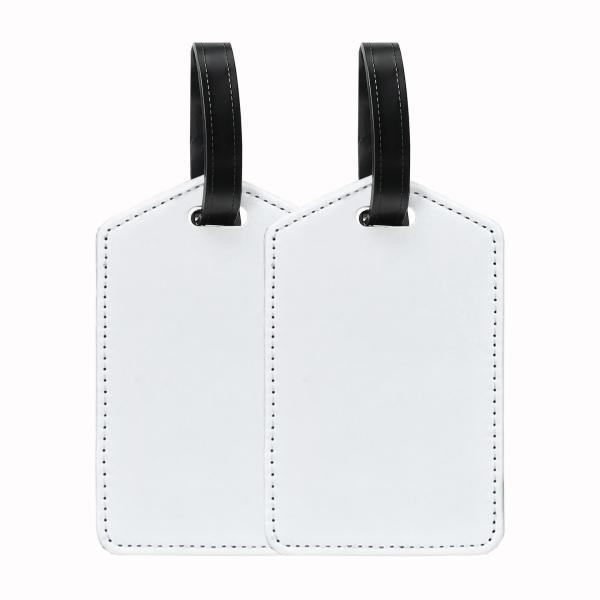 PU Leather Blank Sublimation Baggage Tag Custom Print Your Picture Luggage Tag