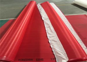 China Red / White Paper Machine Clothing Polyester Screen Mesh Insert Seam Type on sale