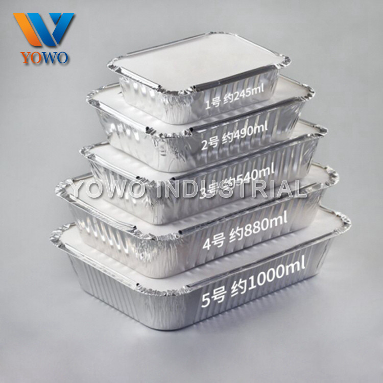 300ml 500ml Food Packaging Aluminum Foil Container