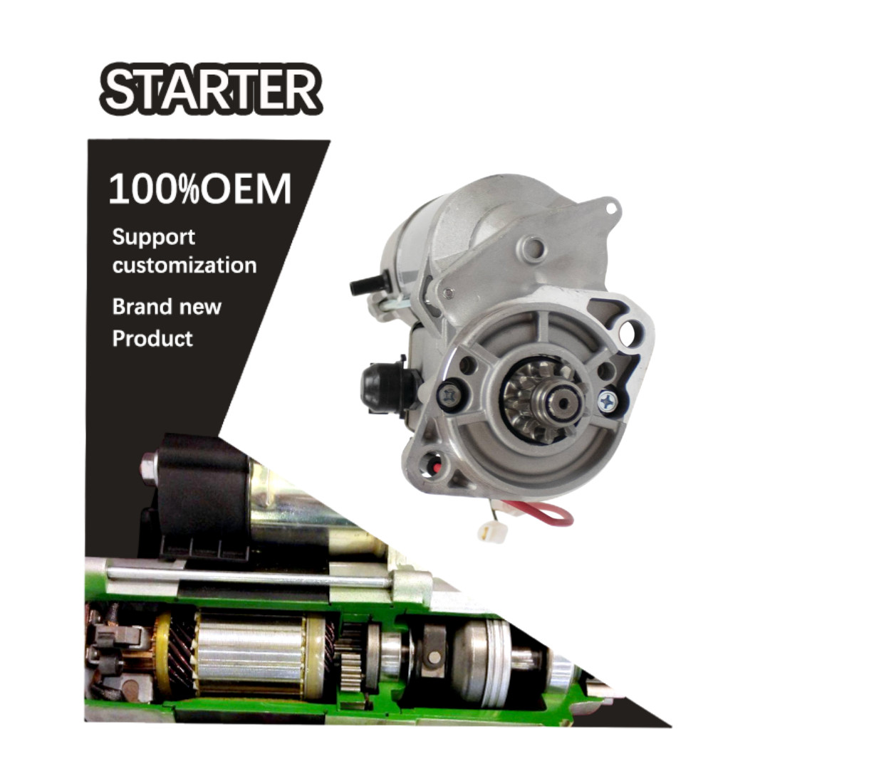 12V 9T CW STARTER 15425-63015 1542563015 16652-63015 1665263015 121961 200117A1 228000-5180 2280005180 228000-5181
