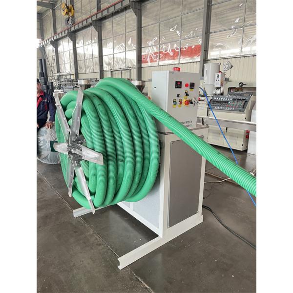 PE HDPE PVC Corrugated Pipe Machine , Double Wall Plastic Pipe Extruder Machine