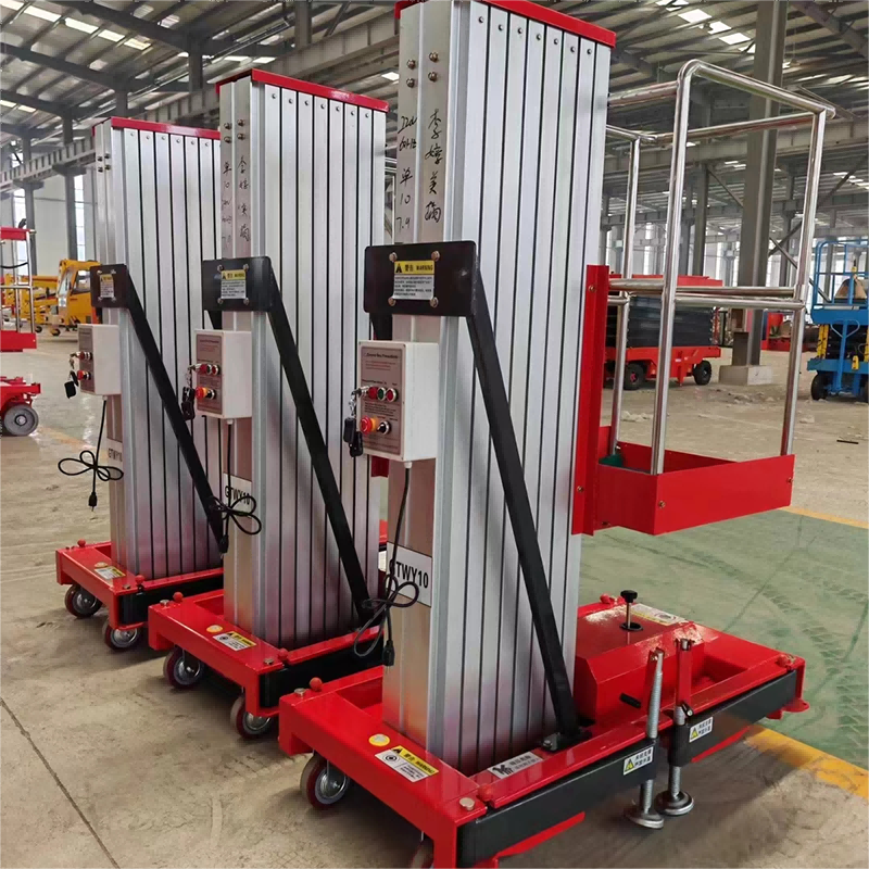 6m-10m Electric Lifting Platform Mobile Vertical Hydraulic Aluminum Alloy Lift