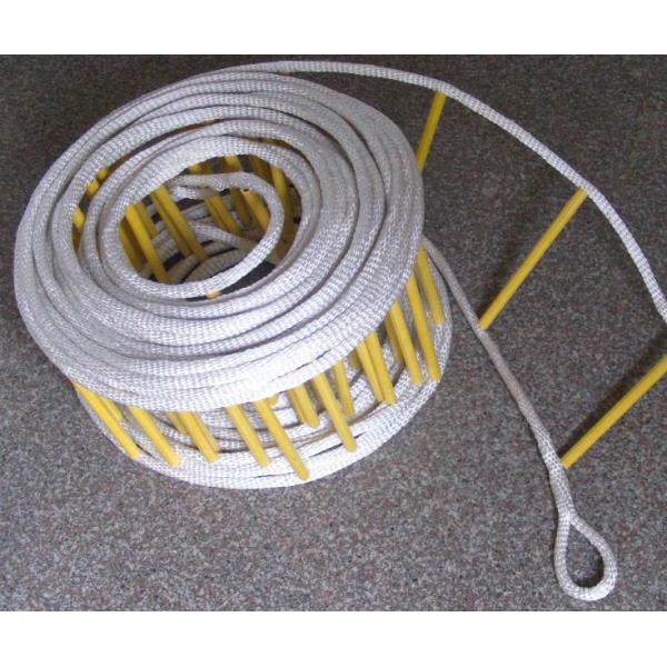 polyester Insulation Ladder , High strength hanging Escape rope ladder for climbing