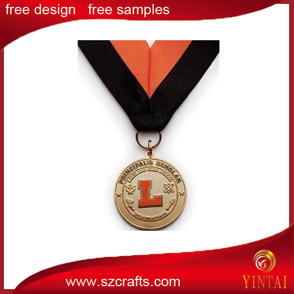 Newest customized souvenir 3d metals medal with ribbon