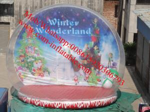 China xmas inflatable snow globe on sale