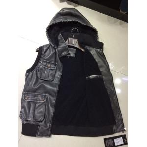 3309 Men's PU vest jacket coat