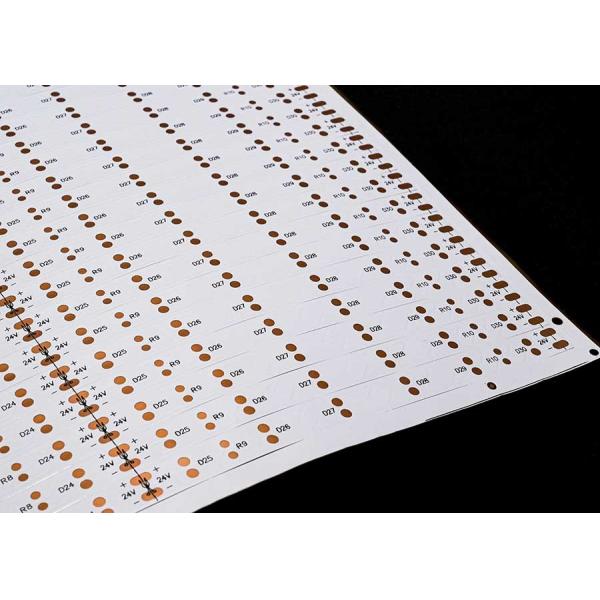 24V Double Sided White Film Flexible Circuit Board FPCB for LED Strip Lighting
