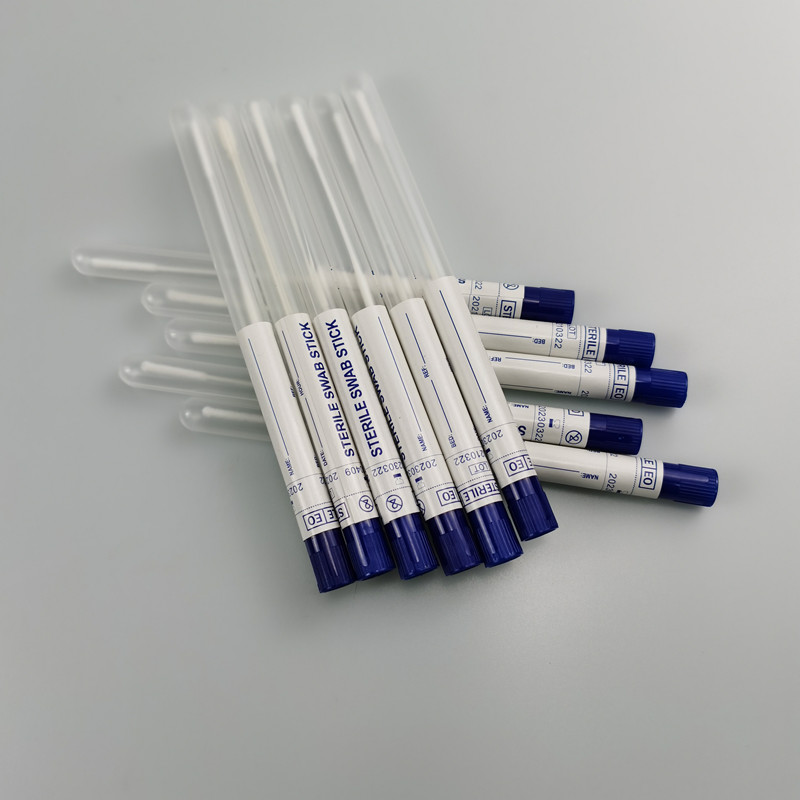 Medical 8cm Sterile Oral Specimen Collection Swab With PP Stick