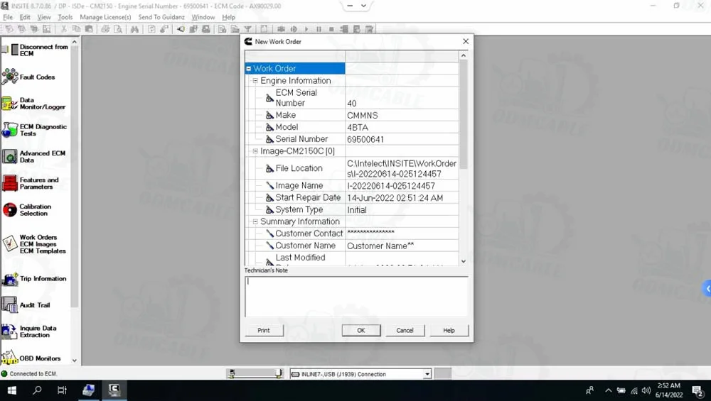 V2.8.150 Vocom II 88894000 Communication Vocom2 Tech Tool Diagnostic KIT Bus Construction Scanner
