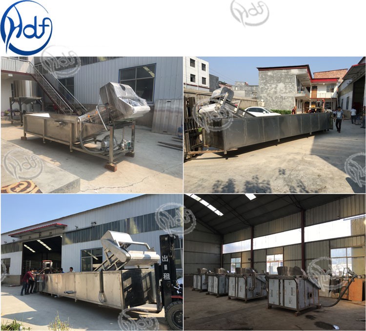 Industrial Conveyor Belt Deep Fryer Electric Fryer Machine For Potato Chips