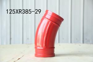 China 125*R385-29 Pump Bend Tube Red Color and  Customized Style for Concrete Pump Truck on sale