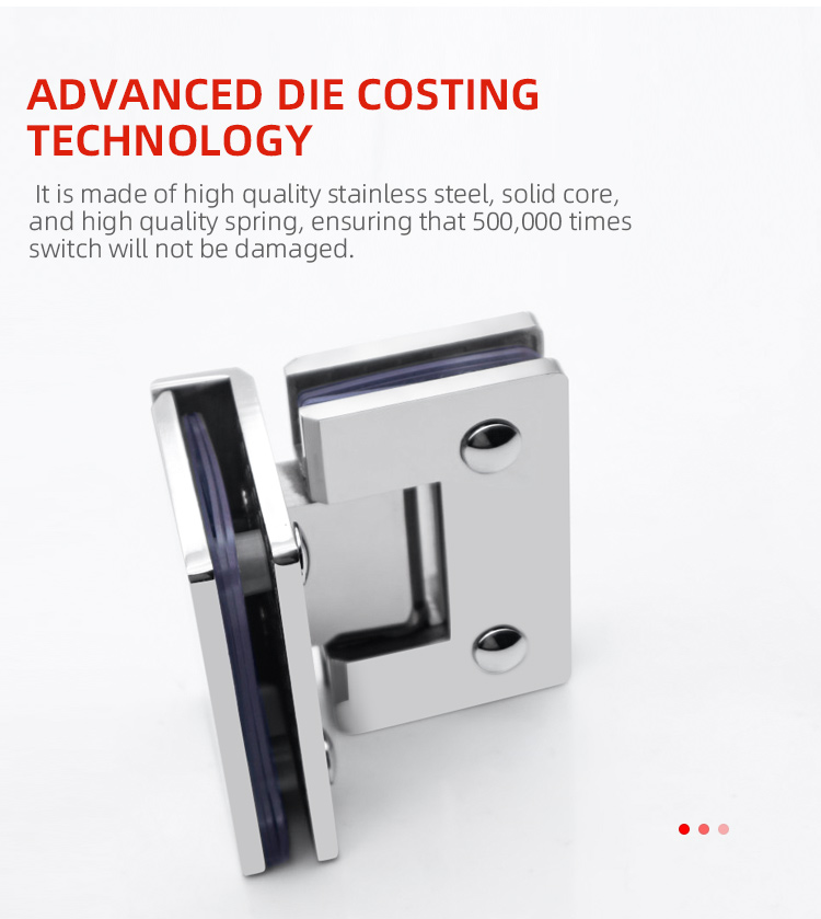 90 Degree Glass to Glass Hardware Bathroom Shower Door Pivot Hinges for 600-800mm Width