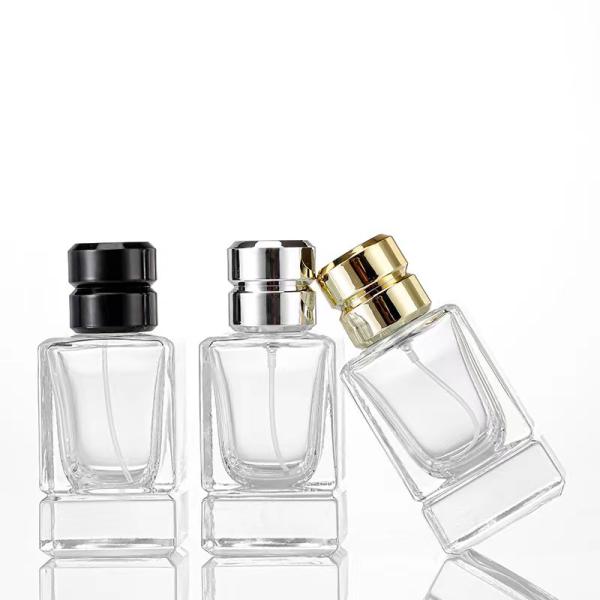 Recyclable Crimp Glass Bottle High Quality Customized Perfume Bottles with cap
