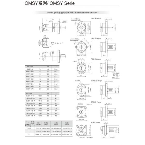 Hydraulic Disc Valve 80cc Motor for Marine Machine High Speed Motor