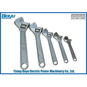 Quality Transmission Line Tools Universal Adjustable Wrench Spanner Max Opening 62mm wholesale