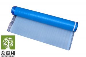 China 2mm Laminate Floor Underlay Noise Reduction Blue Foam Underlayment With PE Film on sale